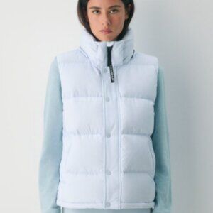 Aritzia the Super Puff Vest Light Blue